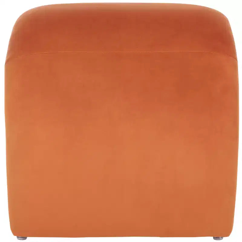 Pouf imbottito moderno, poggiapiedi imbottito e seduta extra per soggiorno e camera da letto