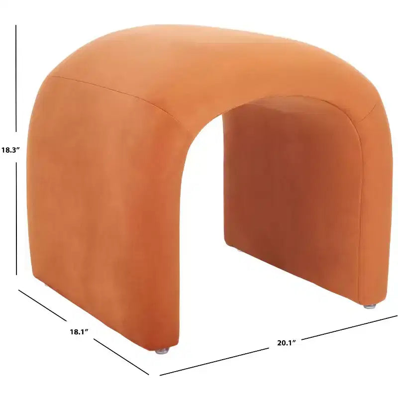 Pouf imbottito moderno, poggiapiedi imbottito e seduta extra per soggiorno e camera da letto
