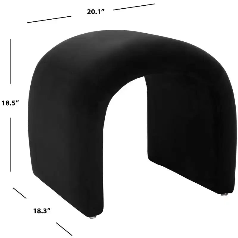 Pouf imbottito moderno, poggiapiedi imbottito e seduta extra per soggiorno e camera da letto