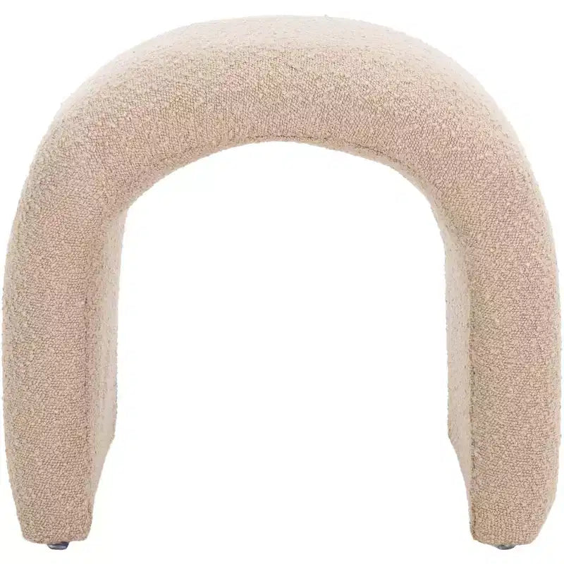 Pouf imbottito moderno, poggiapiedi imbottito e seduta extra per soggiorno e camera da letto
