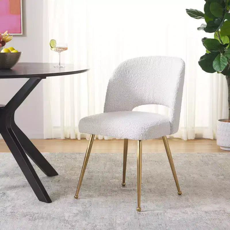 Sedia da pranzo imbottita, stile moderno, seduta confortevole per casa e sala da pranzo