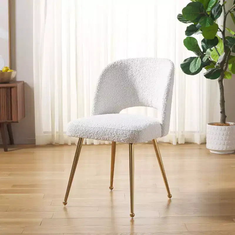 Sedia da pranzo imbottita, stile moderno, seduta confortevole per casa e sala da pranzo