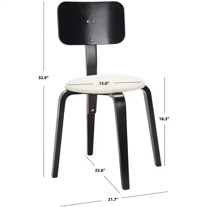 Sedie da pranzo imbottite impilabili, set da 2, stile moderno per casa e ufficio