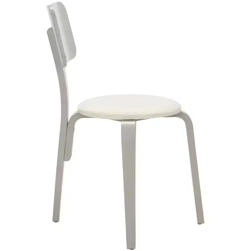 Sedie da pranzo imbottite impilabili, set da 2, stile moderno per casa e ufficio