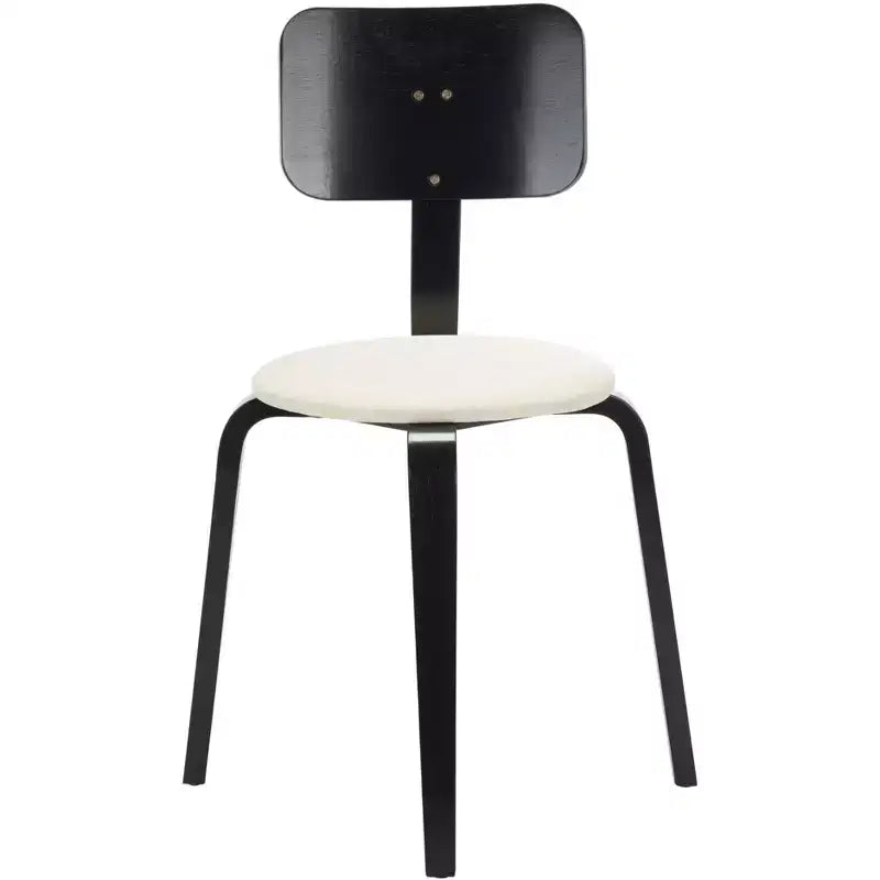 Sedie da pranzo imbottite impilabili, set da 2, stile moderno per casa e ufficio
