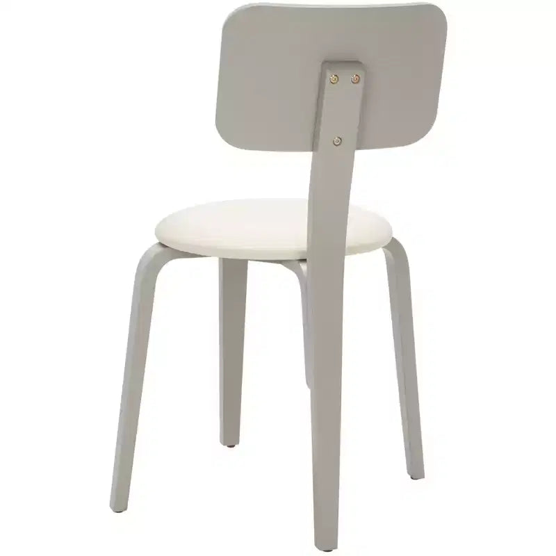 Sedie da pranzo imbottite impilabili, set da 2, stile moderno per casa e ufficio