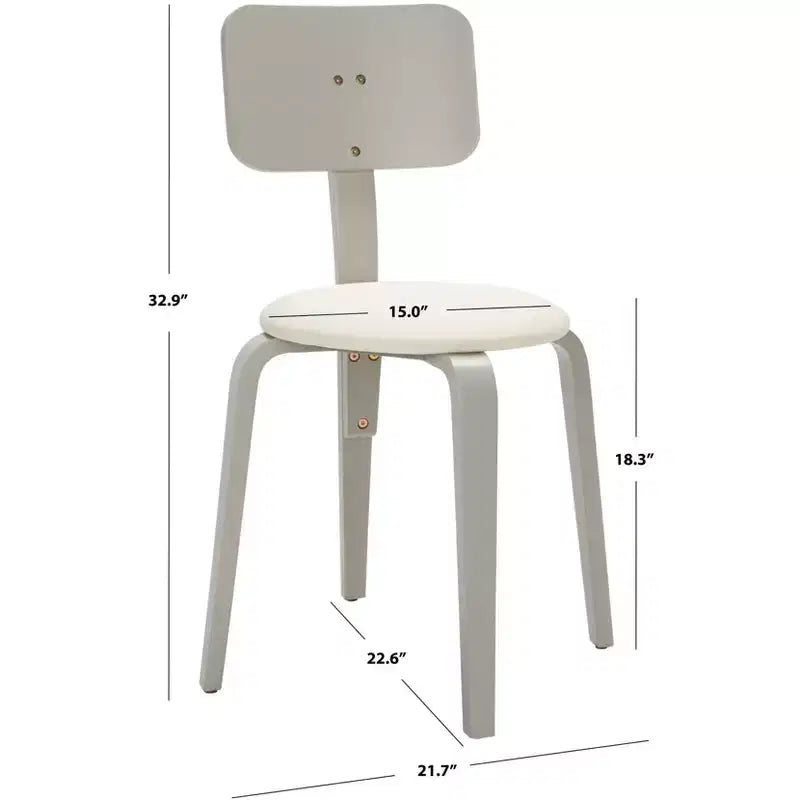 Sedie da pranzo imbottite impilabili, set da 2, stile moderno per casa e ufficio