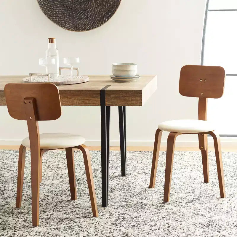 Sedie da pranzo imbottite impilabili, set da 2, stile moderno per casa e ufficio