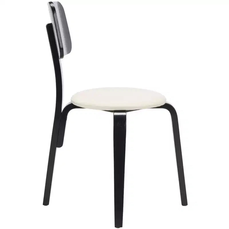 Sedie da pranzo imbottite impilabili, set da 2, stile moderno per casa e ufficio