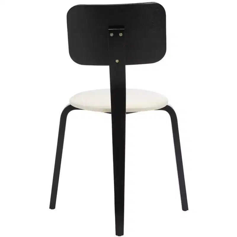 Sedie da pranzo imbottite impilabili, set da 2, stile moderno per casa e ufficio