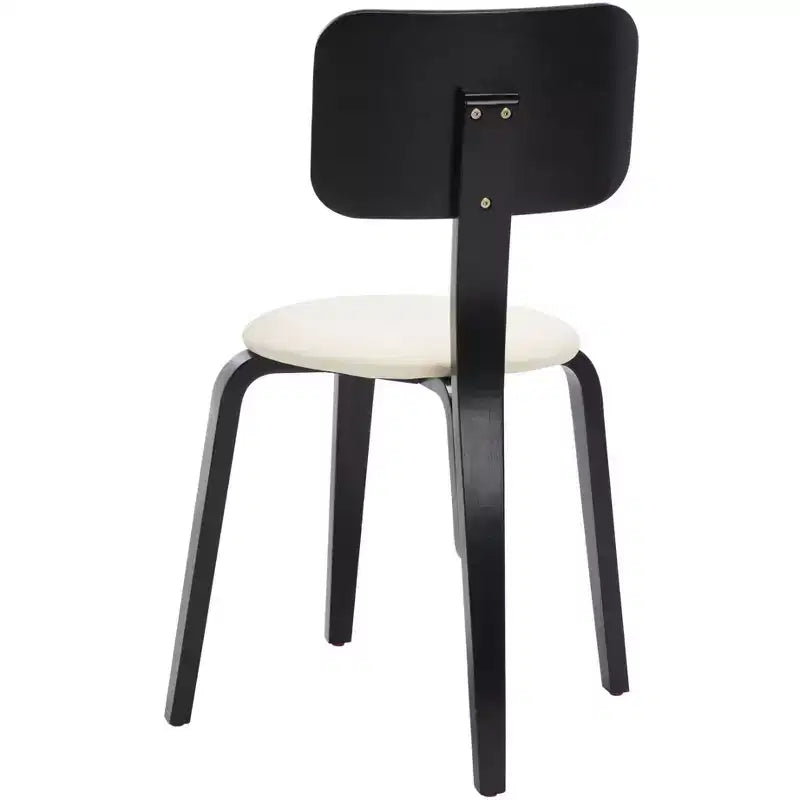 Sedie da pranzo imbottite impilabili, set da 2, stile moderno per casa e ufficio