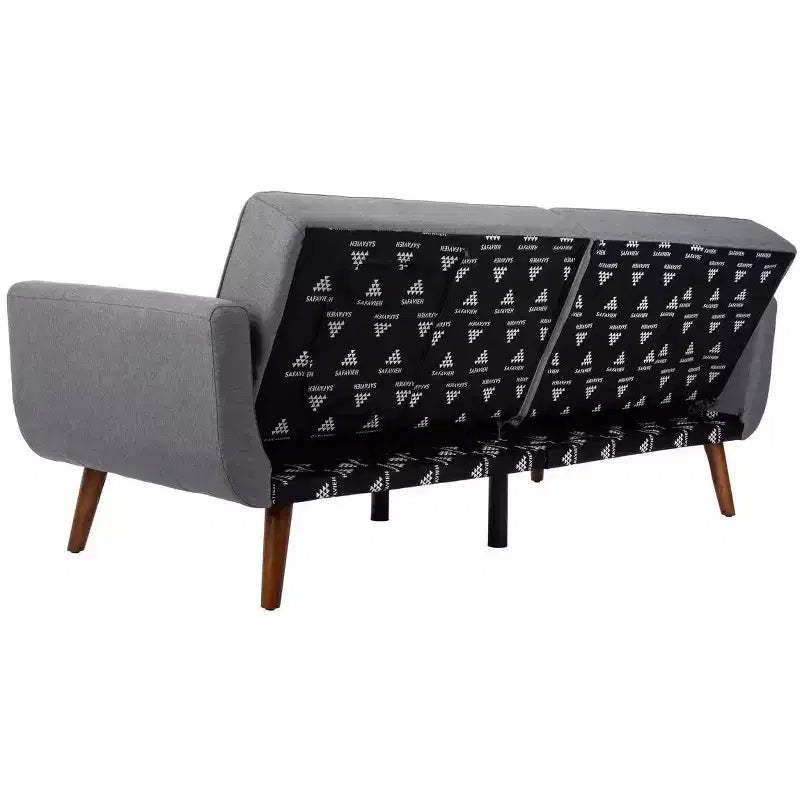 Divano Letto Futon Pieghevole, Salvaspazio Trasformabile, Design Moderno per Soggiorno