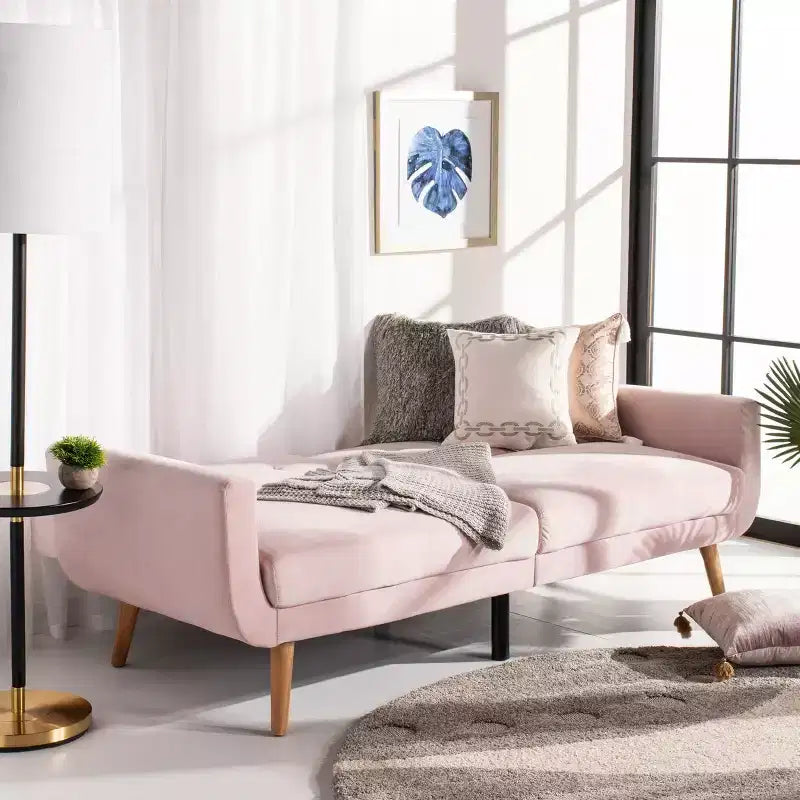 Divano Letto Futon Pieghevole, Salvaspazio Trasformabile, Design Moderno per Soggiorno