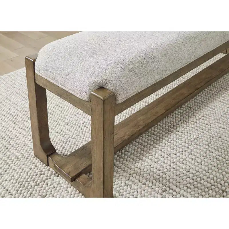 Panca da pranzo in stile rustico "Farmhouse" da 160 cm, in legno massello marrone chiaro, per cucina e sala da pranzo