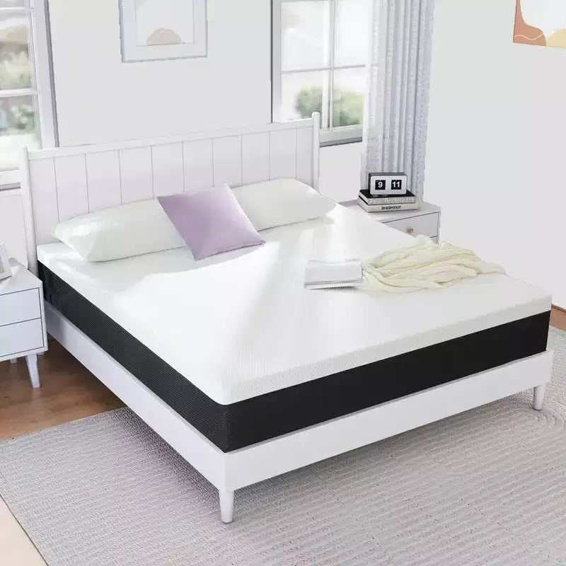 Materasso in memory foam da 12", Rigidità Media, Rinfrescante e Traspirante, Compatibile con Tutte le Basi Letto