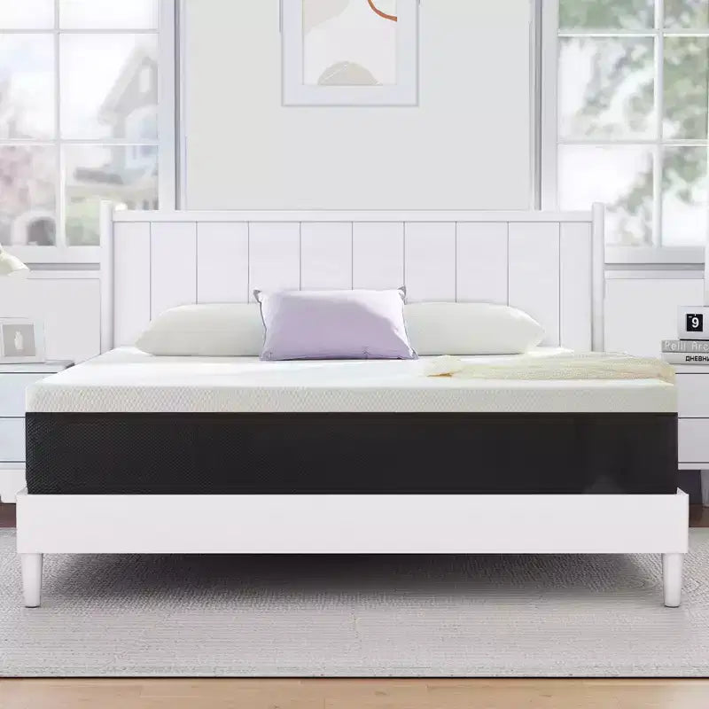 Materasso in memory foam da 12", Rigidità Media, Rinfrescante e Traspirante, Compatibile con Tutte le Basi Letto