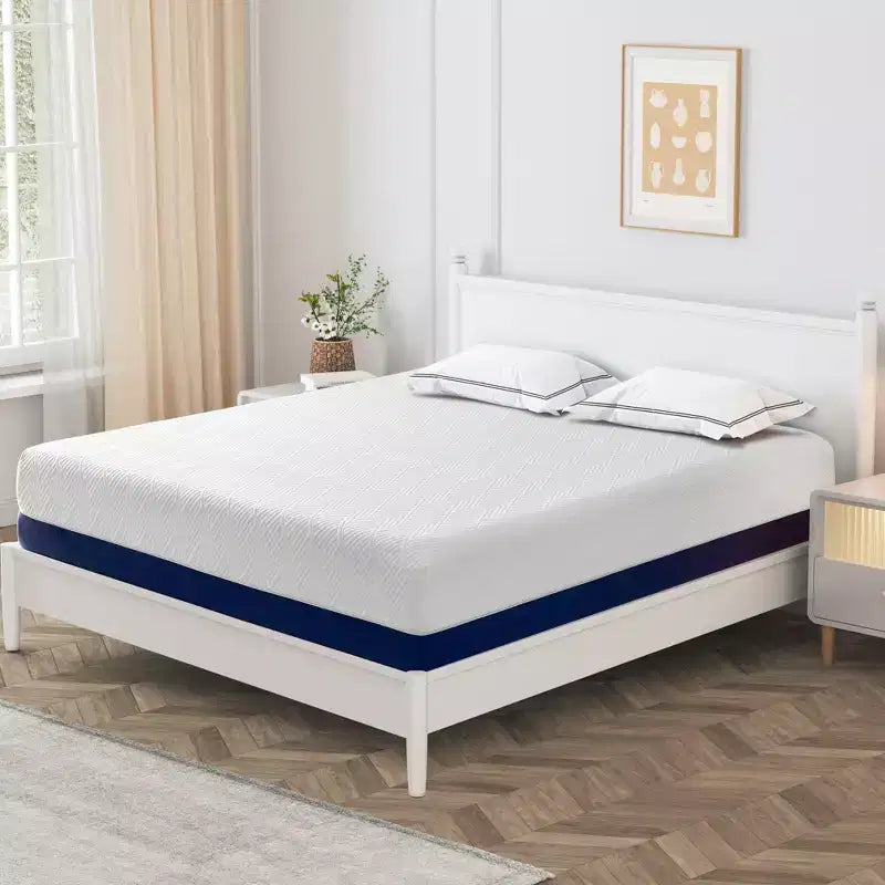 Materasso in Memory Foam con Gel Rinfrescante da 14", Media Rigidità, Sollievo dalla Pressione, Compatibile con Tutte le Basi