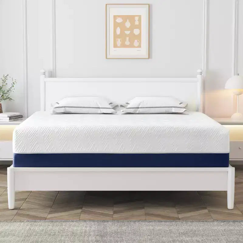 Materasso in Memory Foam con Gel Rinfrescante da 14", Media Rigidità, Sollievo dalla Pressione, Compatibile con Tutte le Basi