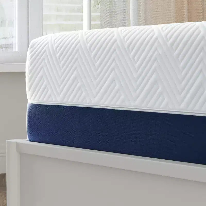 Materasso in Memory Foam con Gel Rinfrescante da 14", Media Rigidità, Sollievo dalla Pressione, Compatibile con Tutte le Basi