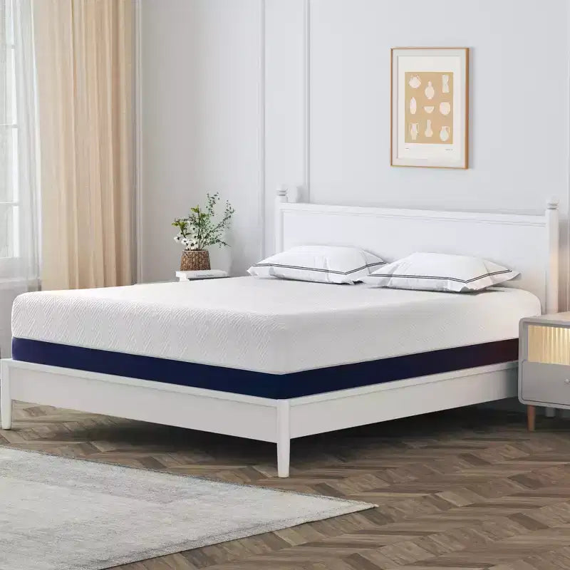 Materasso in Memory Foam con Gel Rinfrescante da 14", Media Rigidità, Sollievo dalla Pressione, Compatibile con Tutte le Basi